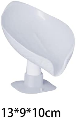 Leaf Shape Self Draining Soap Dish with Suction Cup
