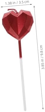 HOLIDYOYO 8pcs Heart Shaped Birthday Candles