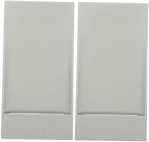 PRETYZOOM 2-Piece Self-Draining Soap Dish for Countertop Bathrooms and Kitchens
