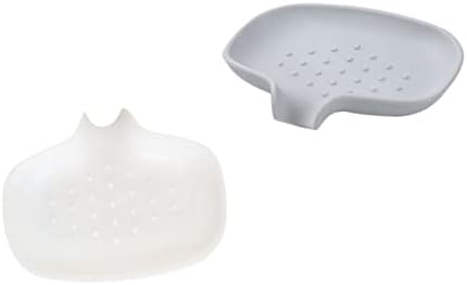 2pcs Portable Leak-Proof Soap Case with Anti-Slip Drainage