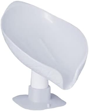 Leaf Shape Self Draining Soap Dish with Suction Cup