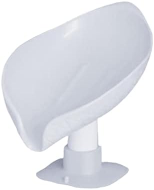 Leaf Shape Self Draining Soap Dish with Suction Cup