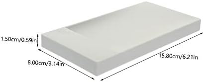 PRETYZOOM 2-Piece Self-Draining Soap Dish for Countertop Bathrooms and Kitchens