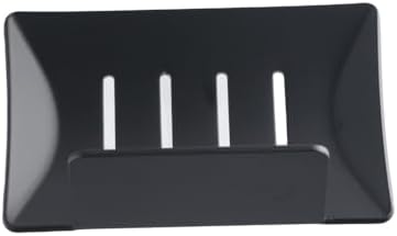 Pokinge Wall Mounted Soap Dish Black Aluminum Alloy Holder