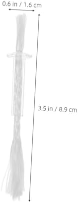IMIKEYA 4pcs Fiberglass Candle Wicks Tube Holder