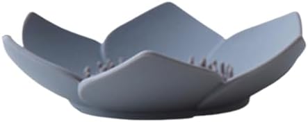 Lotus Flowers Soap Dish - Non-Slip Silicone Holder with Drain
