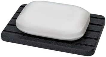 EXCHUES Diatomite Soap Dish with Silicone Feet Gray 1