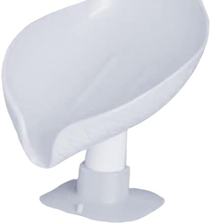 Leaf Shape Self Draining Soap Dish with Suction Cup