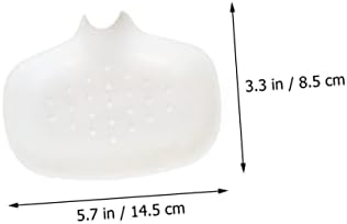 2pcs Portable Leak-Proof Soap Case with Anti-Slip Drainage