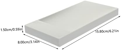 BRIGHTFUFU Gray Soap Holder for Bathroom and Kitchen Countertop