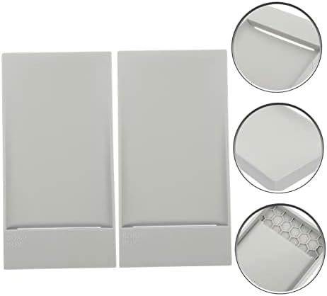 Zerodeko 2pcs Self-Draining Soap Dish for Bathroom Sink