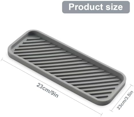 2 Pack Silicone Soap Dish Multipurpose Sink Organizer