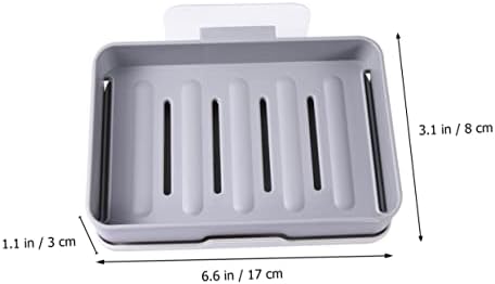 Wall-Mounted Soap Holder Dark Grey Single Layer