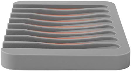 Anwenk Flexible Silicone Soap Dish - Grey 1Pack 1