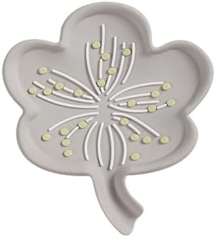 VOCUE Silicone Drain Soap Dish Flower Shape Antislip Tray