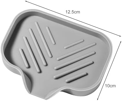 Durable Silicone Soap Dish with Drain Spout
