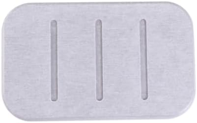 PRETYZOOM Non-Slip Diatomite Soap Dish Grey
