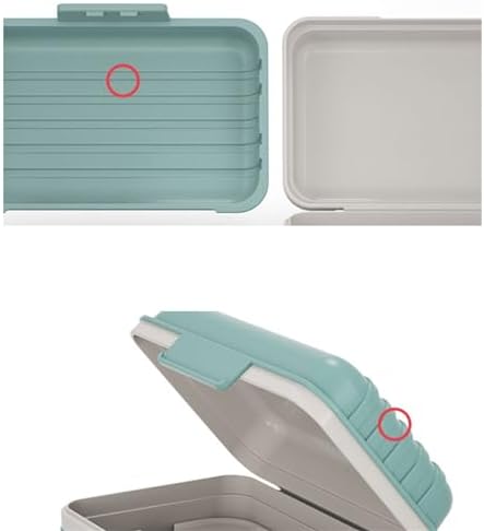 REElua Bathroom Soap Dish with Leak-Proof Lid