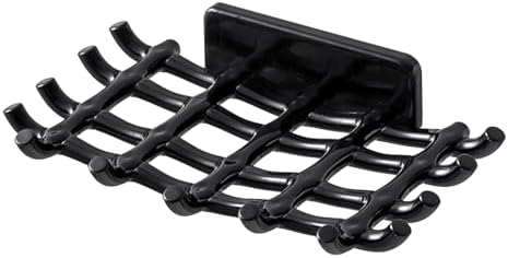 Annewi Soap Holder with Rattan Style Black