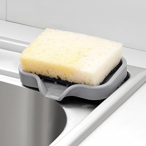 Durable Silicone Soap Dish with Drain Spout