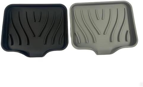 Silicone Soap Dishes 2 PCS with Drain Spout