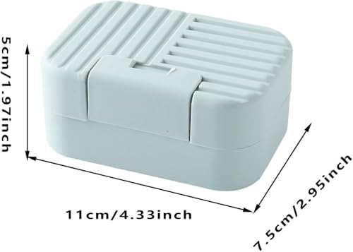 Travel Soap Case Box with Sealed Lid 1 Bar Soap Holder