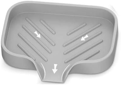 AKOAK 1 Pack Silicone Soap Dish Rack for Sink and Bathroom