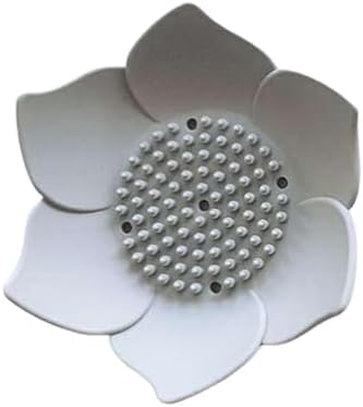 Lotus Flowers Soap Dish - Non-Slip Silicone Holder with Drain