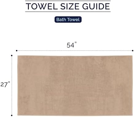 Elegant Comfort Premium Turkish Cotton 2 Pack Bath Towel Set - Taupe 1