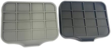 Silicone Soap Dishes 2 PCS with Drain Spout