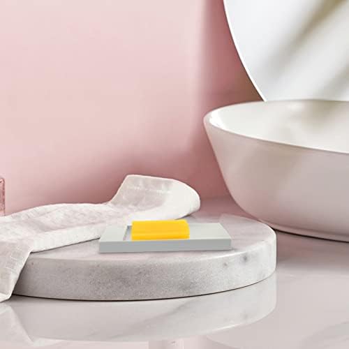 ARTIBETTER 2pcs Bar Soap Holder Grey Self Draining
