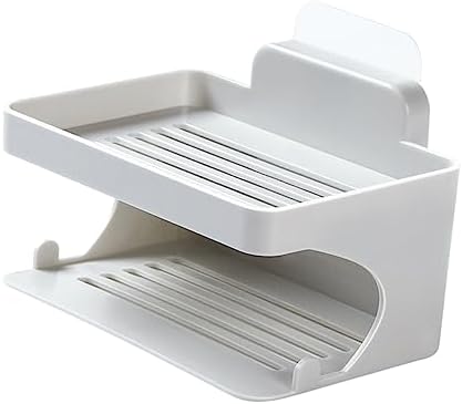 Yardenfun Double Layer Soap Holder Bathroom Organizer