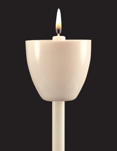 Candlelight Service Kit with 10 Frost Wind Drip Cups and 10 Unscented Candles
