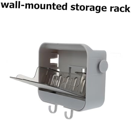 MAGICLULU 2 Hook Wall Mount Soap Dish for Bathroom and Kitchen