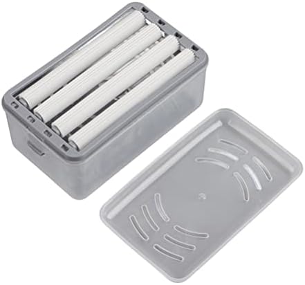Belupai 2 in 1 Soap Bubbler with Roller and Drain Holes - Gray