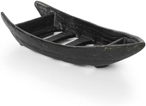 DreamsEden Cast Iron Boat Soap Holder Antique Black