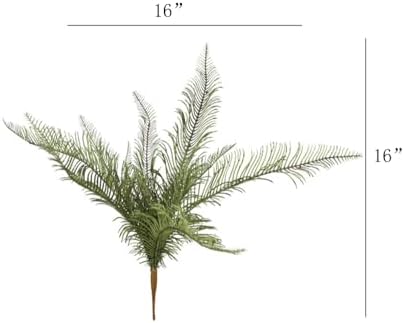 Shirfloral 2Pcs Artificial Boston Fern Leaves Plants