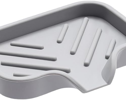 Lamphle Drain Mat Silicone Multi-Use Anti-Skid Soap Holder
