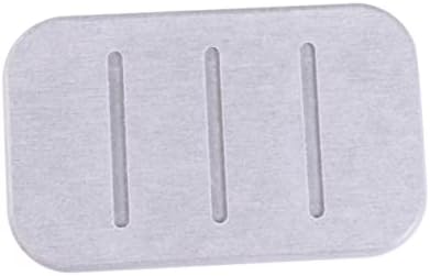 Amosfun Diatomite Soap Dish Holder for Quick Drying Grey