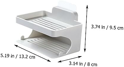 FOYTOKI Double Layer Soap Holder for Bathroom and Kitchen