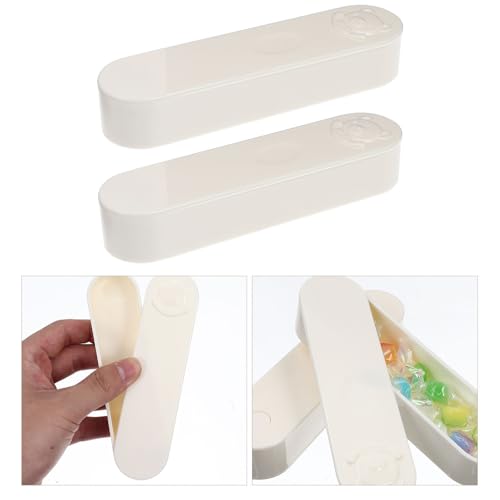 GLEAVI 2pcs Cotton Swab Storage Box with Lid Holder