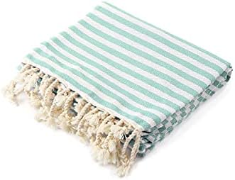 Fringe Home Turkish Towel - 100 Cotton Lime 1