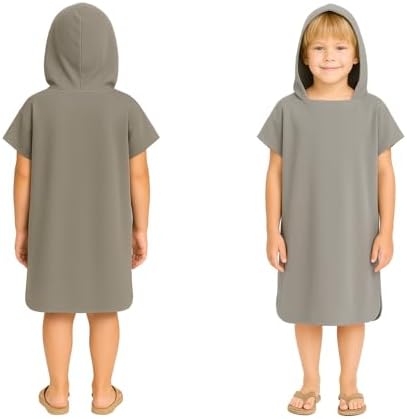 SOMERICE Changing Robe Surf Poncho - Light Gray Kids