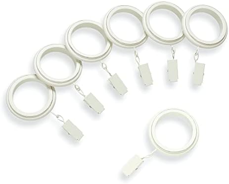 MODE Farmhouse Curtain Clip Rings Set of 14