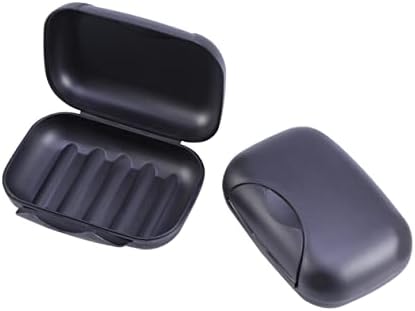 Cabilock Portable Soap Dish with Lock for Travel Hiking Camping Black