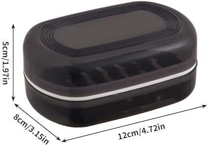 1PC Leakproof Soap Holder for Travel Portable with Lid and Drainage