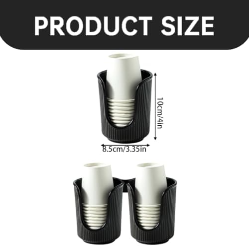 Stylish Vertical Stripes Cup Dispenser for Bathroom