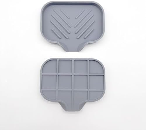 HiQiMi 2 Pack Soap Dish and Sponge Holder Set