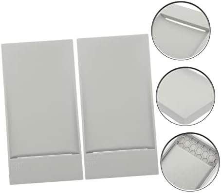 BRIGHTFUFU Gray Soap Holder for Bathroom and Kitchen Countertop