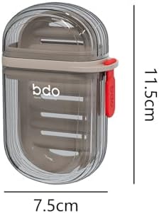 Travel Soap Dish with Leakproof Lid and Drainage 1